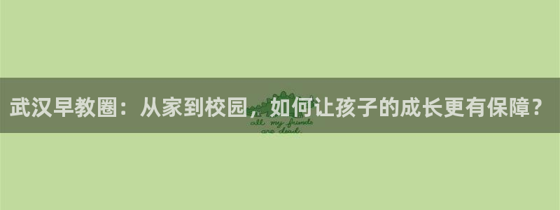 天狮娱乐资金安全吗：武汉早教圈：从家到校园，如何让孩子的成长更有保障？