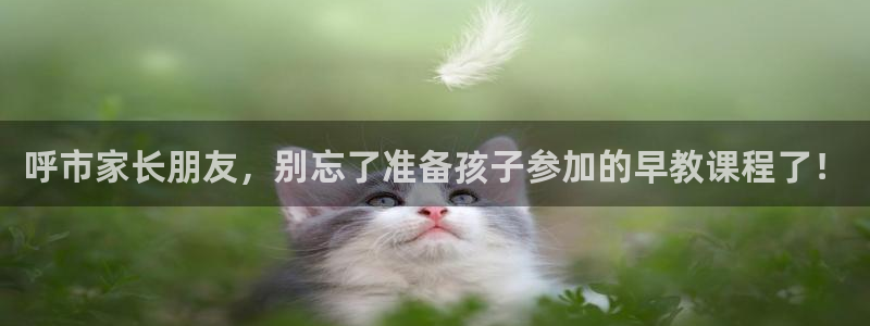 天狮娱乐彩票app：呼市家长朋友，别忘了准备孩子参加的早教课程了！