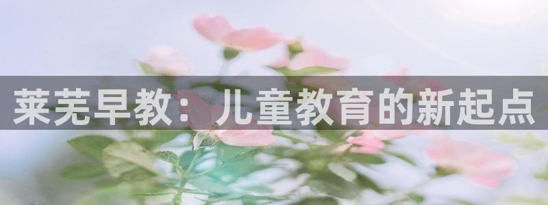 天狮娱乐是真是假：莱芜早教：儿童教育的新起点