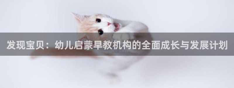 天狮娱乐q39096s：发现宝贝：幼儿启蒙早教机构的全面成长与发展计划