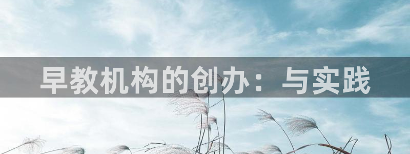 天狮娱乐60447股东：早教机构的创办：与实践