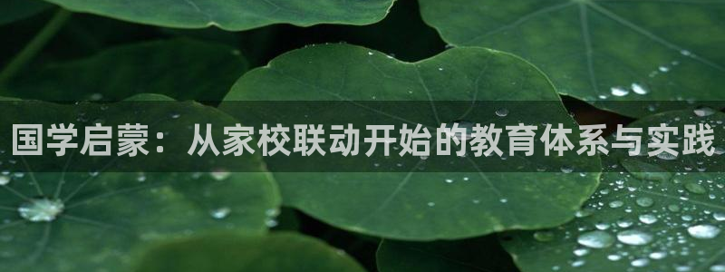 天狮娱乐腾讯分分彩：国学启蒙：从家校联动开始的教育体系与实践