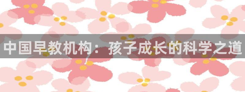 天狮娱乐登录网址：中国早教机构：孩子成长的科学之道