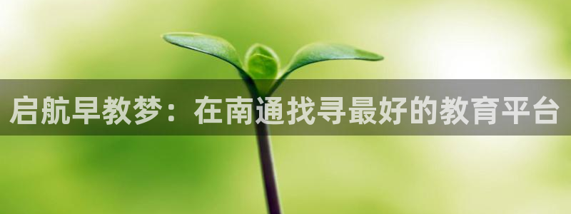 天狮娱乐注册官方：启航早教梦：在南通找寻最好的教育平台