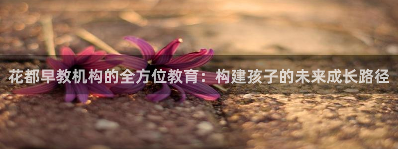 天狮娱乐招商66六26：花都早教机构的全方位教育：构建孩子的未来成长路径