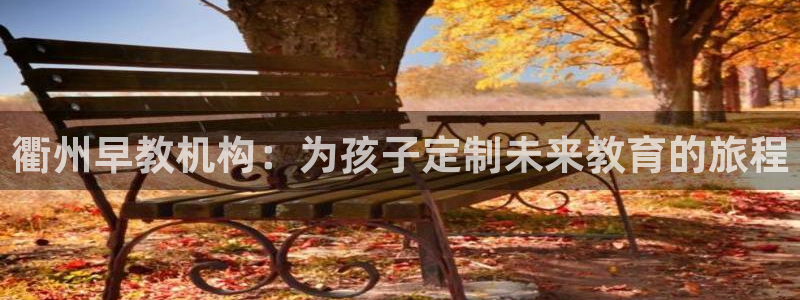 天狮娱乐湫33 300：衢州早教机构：为孩子定制未来教育的旅程