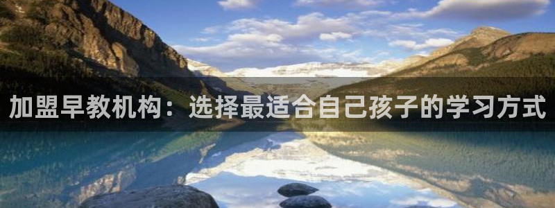 天狮娱乐购彩:加盟早教机构:选择最适合自己孩子的学习方式