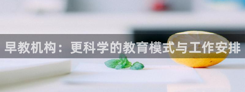 天狮娱乐怎么做代理：早教机构：更科学的教育模式与工作安排