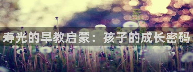 天狮娱乐i股t东64681：寿光的早教启蒙：孩子的成长密码