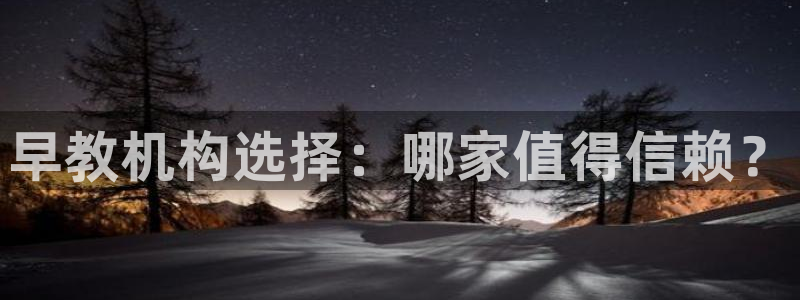 天狮娱乐是什么:早教机构选择:哪家值得信赖?