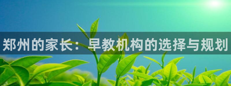 天狮娱乐-扣 股东:郑州的家长:早教机构的选择与规划