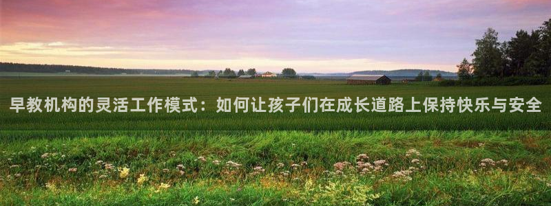 天狮娱乐股东:早教机构的灵活工作模式:如何让孩子们在成长道路上保持快乐与安全