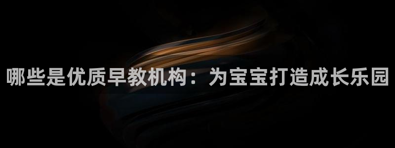 天狮娱乐57661 老x板：哪些是优质早教机构：为宝宝打造成长乐园
