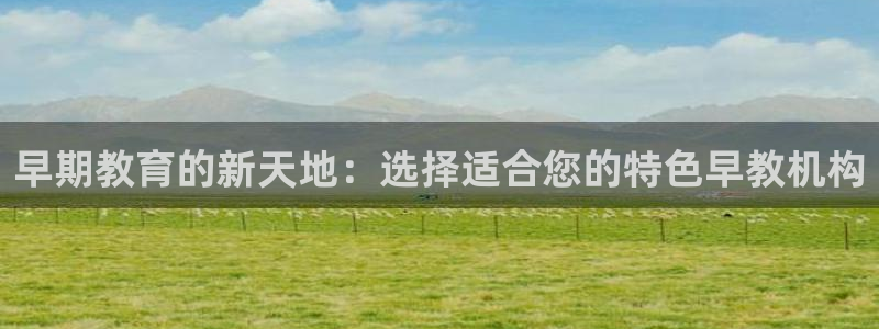 天狮娱乐股东36633：早期教育的新天地：选择适合您的特色早教机构