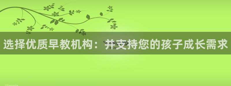 天狮娱乐1990:选择优质早教机构:并支持您的孩子成长需求