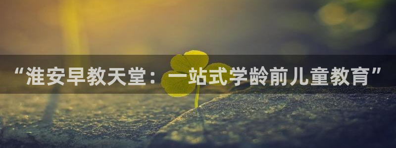天狮娱乐 138注册:“淮安早教天堂:一站式学龄前儿童教育”