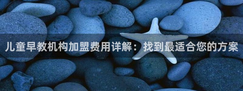 天狮娱乐经：儿童早教机构加盟费用详解：找到最适合您的方案